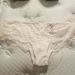 Cream Colored Lace Underwear